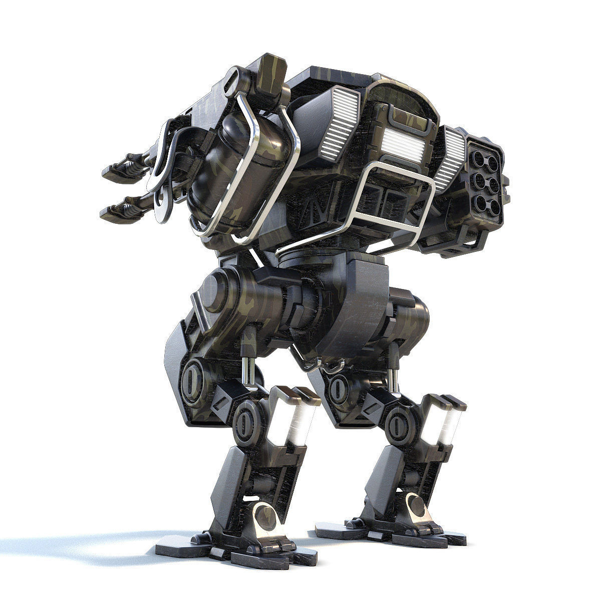 Robot warrior 3D model_3