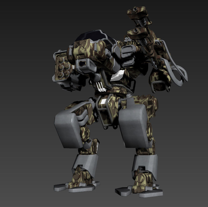 Robot warrior 3D model_8