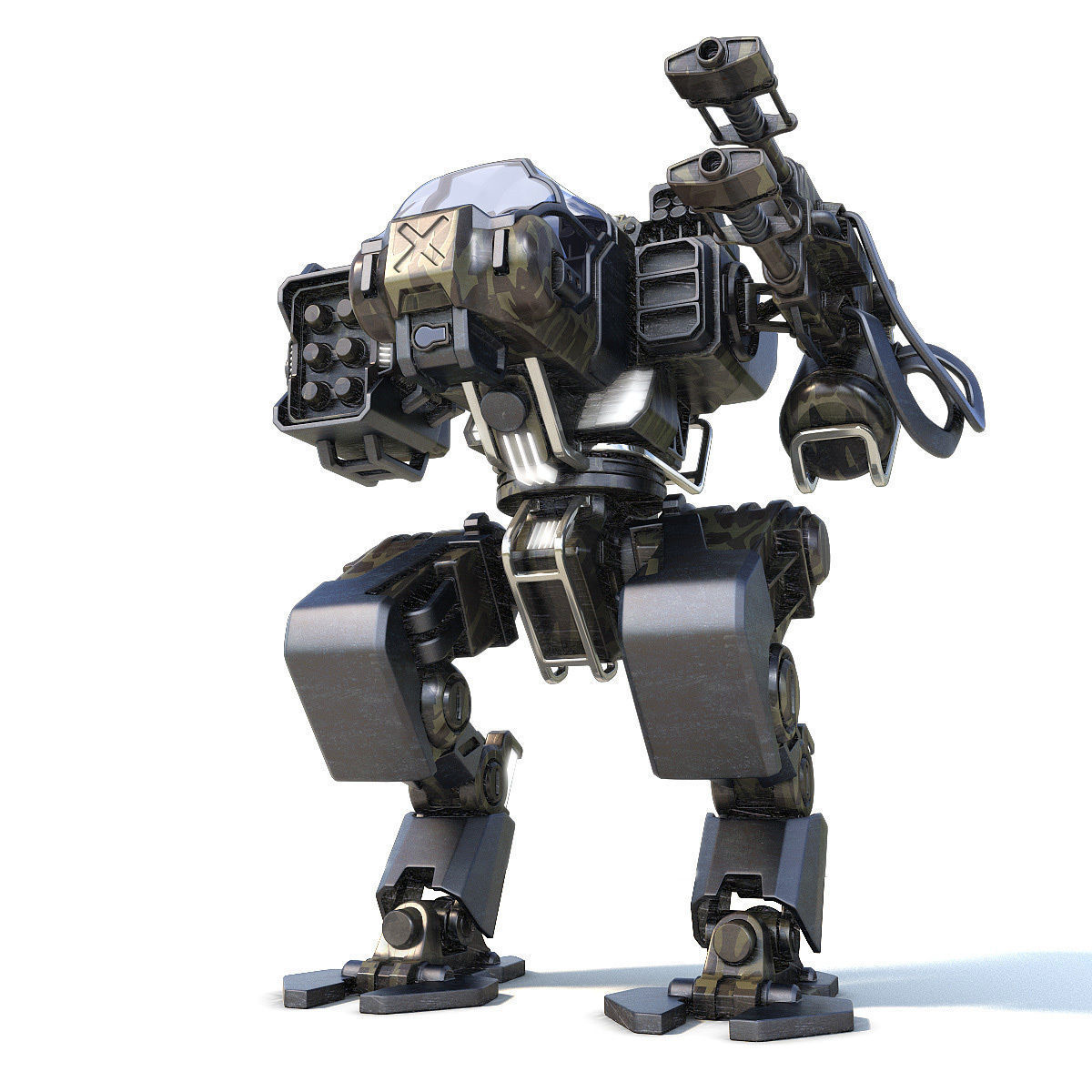 Robot warrior 3D model_1