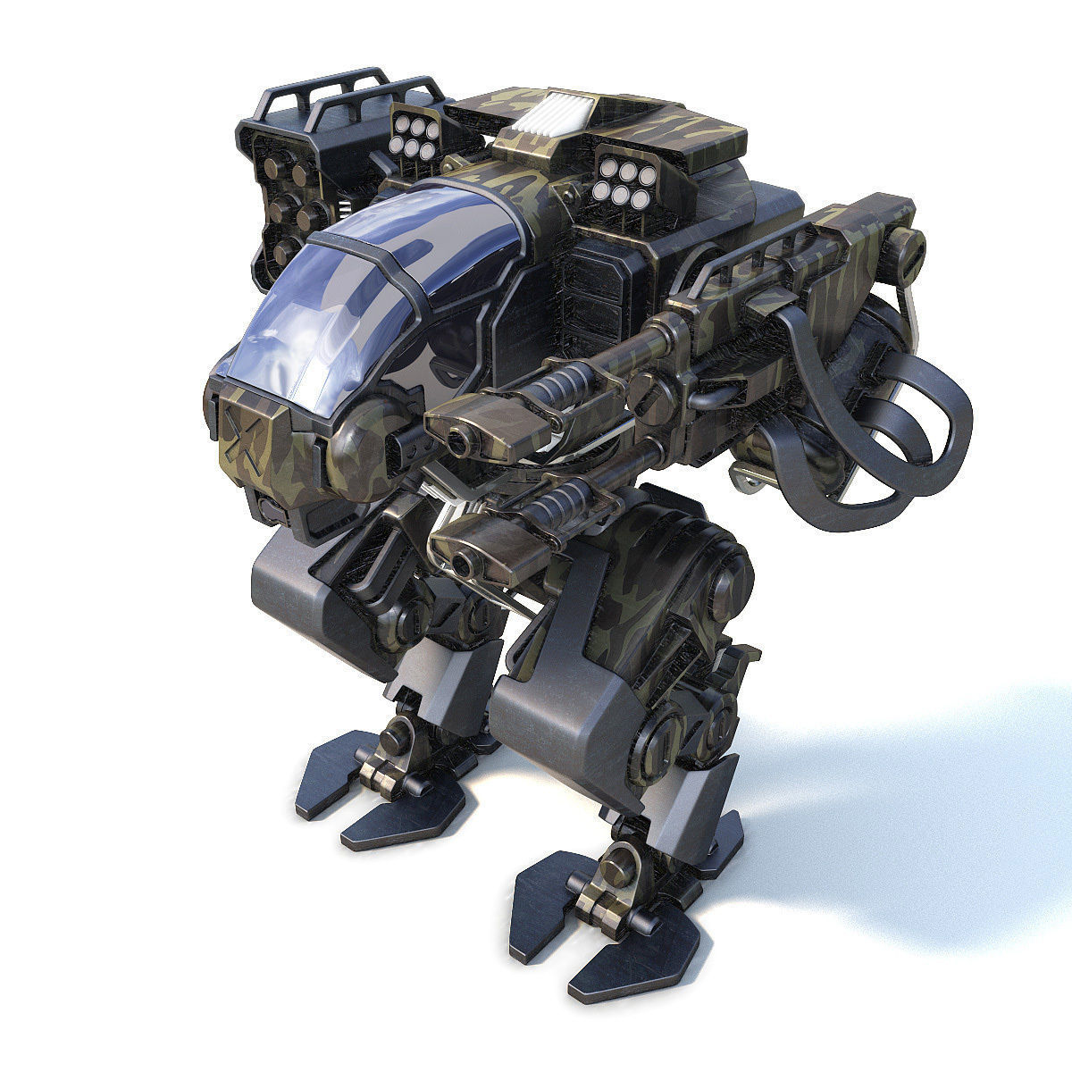 Robot warrior 3D model_5
