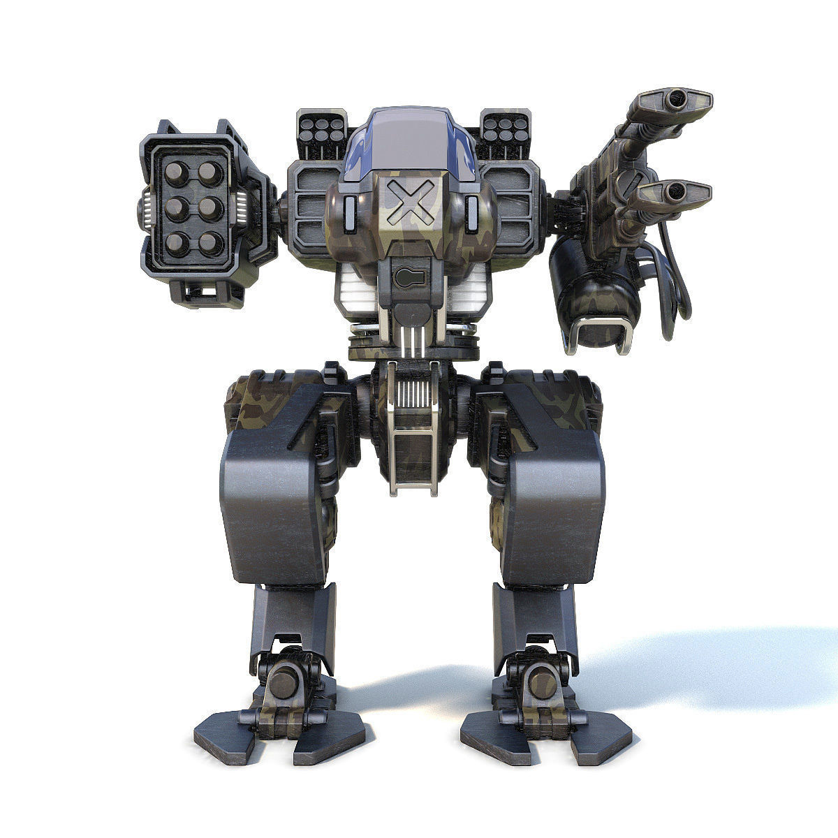 Robot warrior 3D model_4