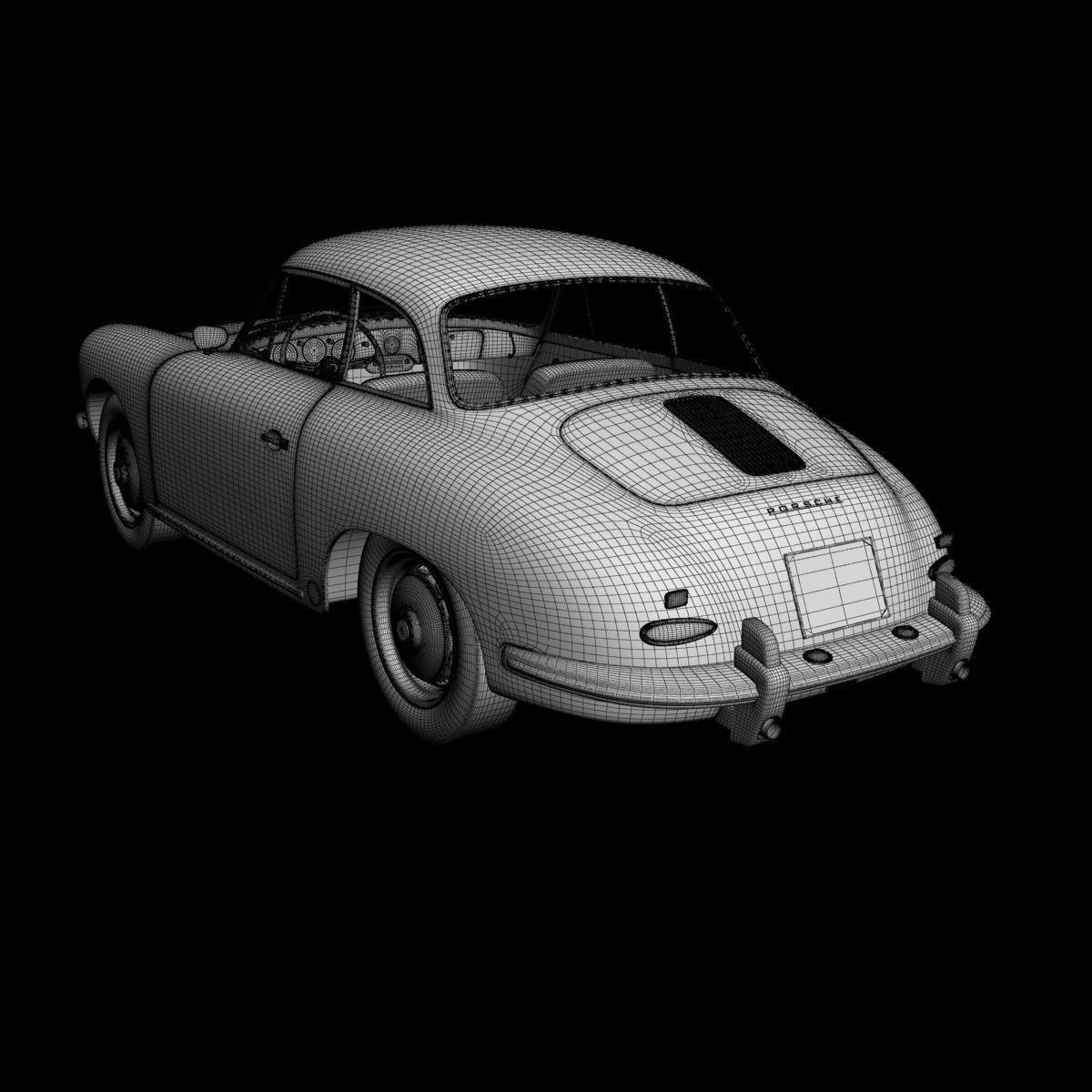 Porsche 356B  Notchback 3D model_16