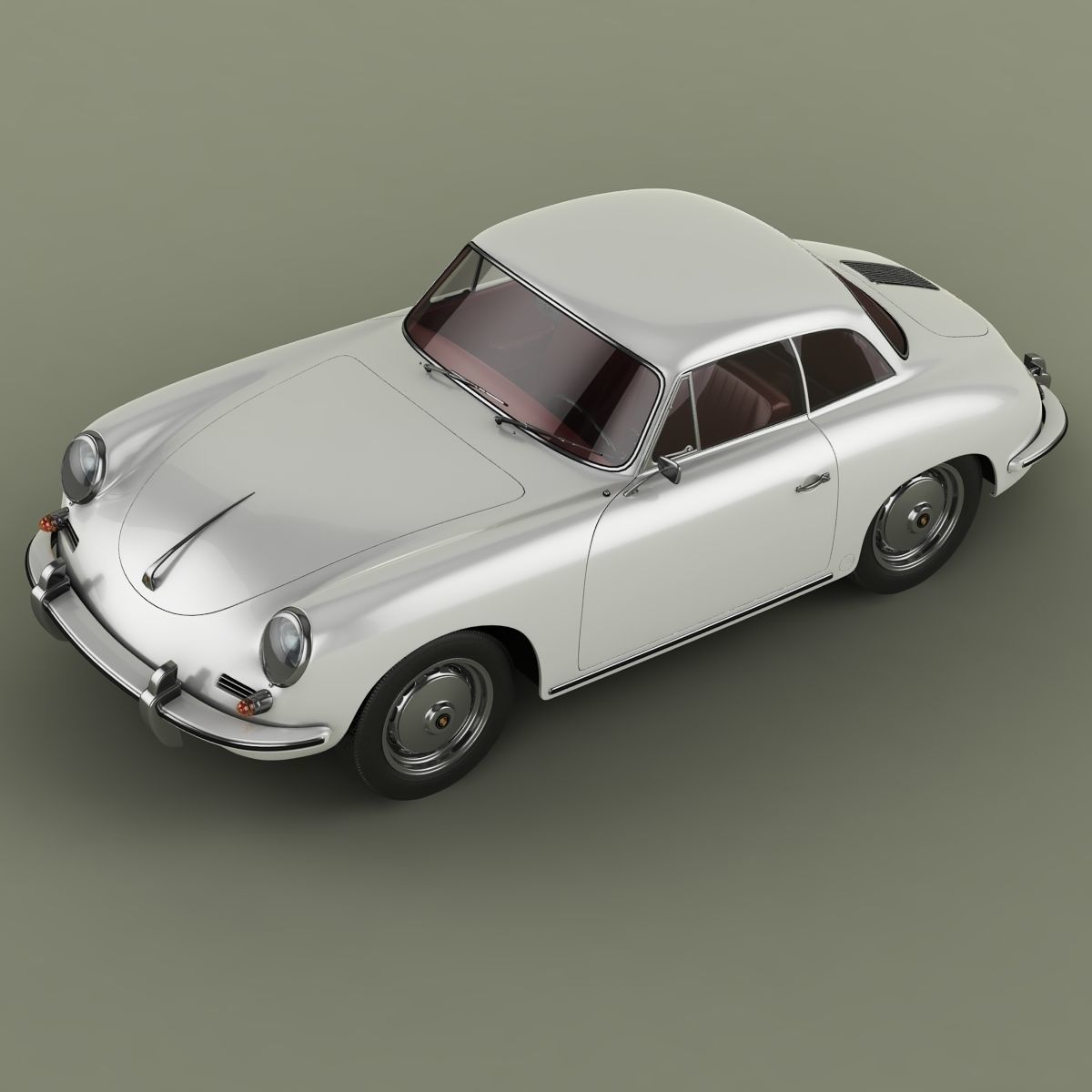 Porsche 356B  Notchback 3D model_5