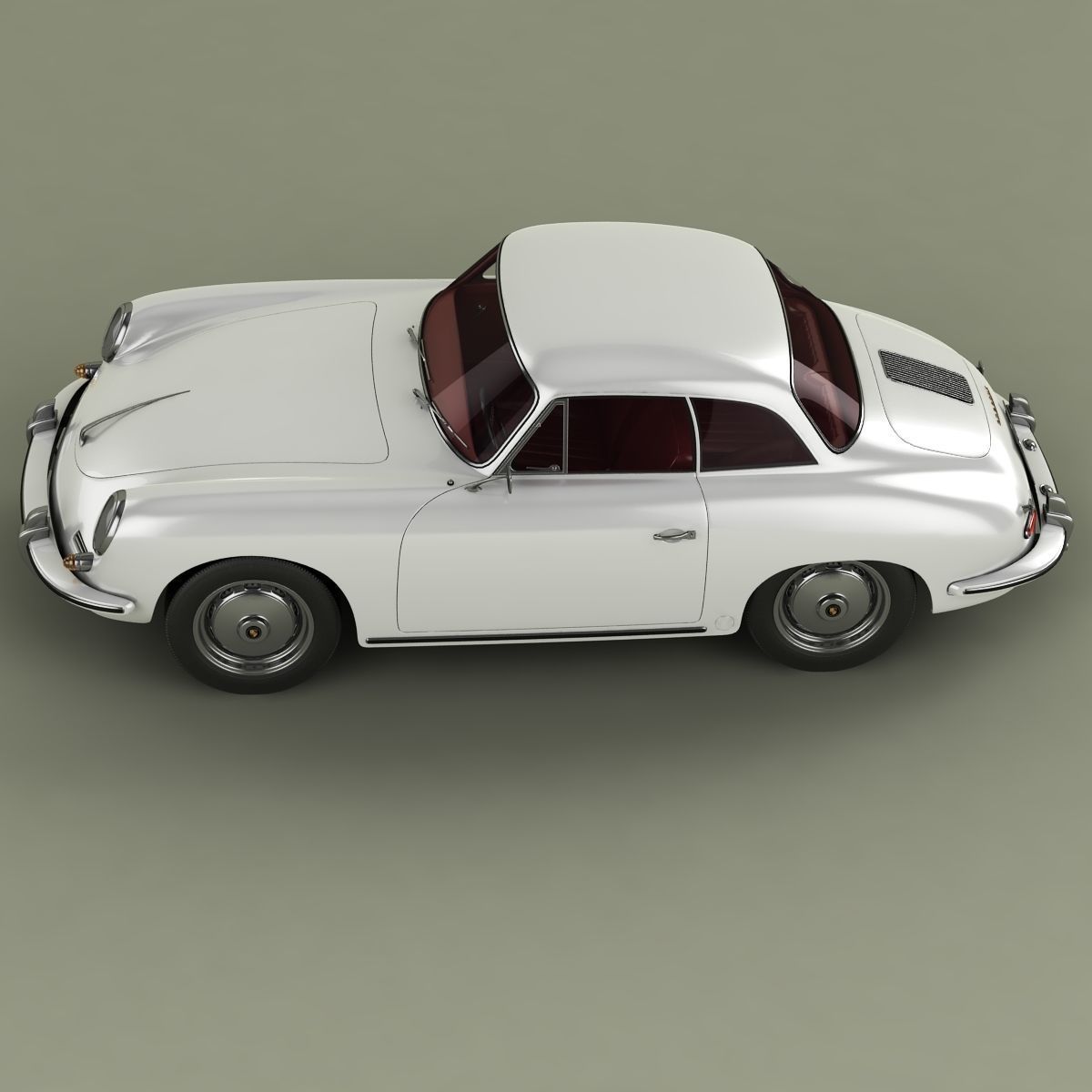 Porsche 356B  Notchback 3D model_6