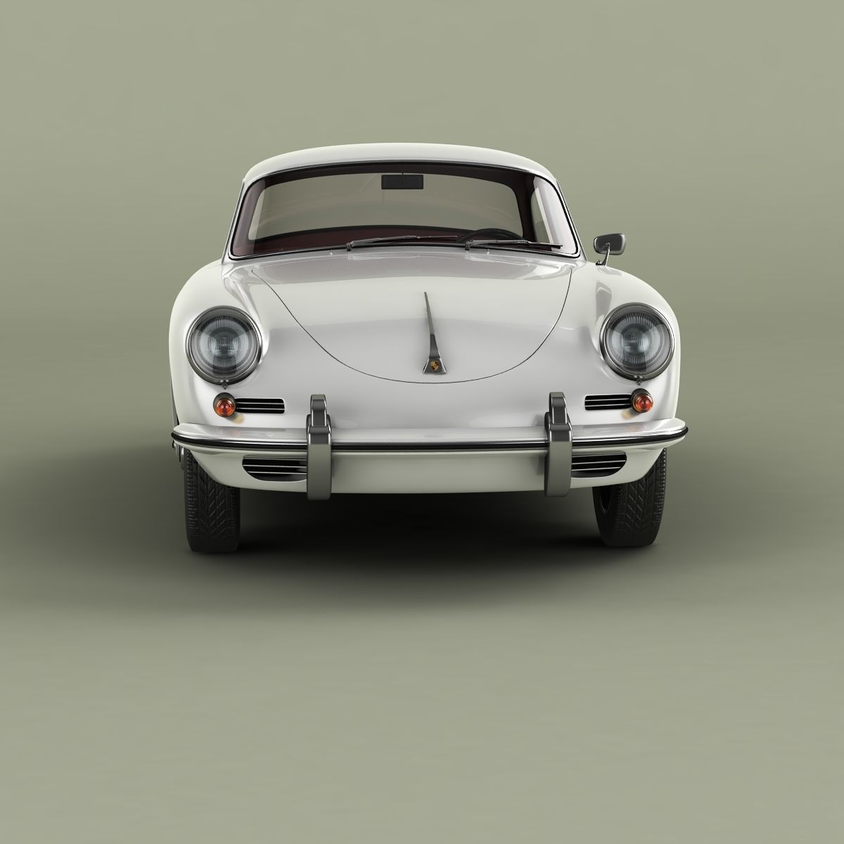 Porsche 356B  Notchback 3D model_4