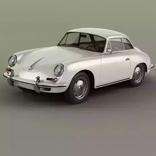Porsche 356B  Notchback 3D model
