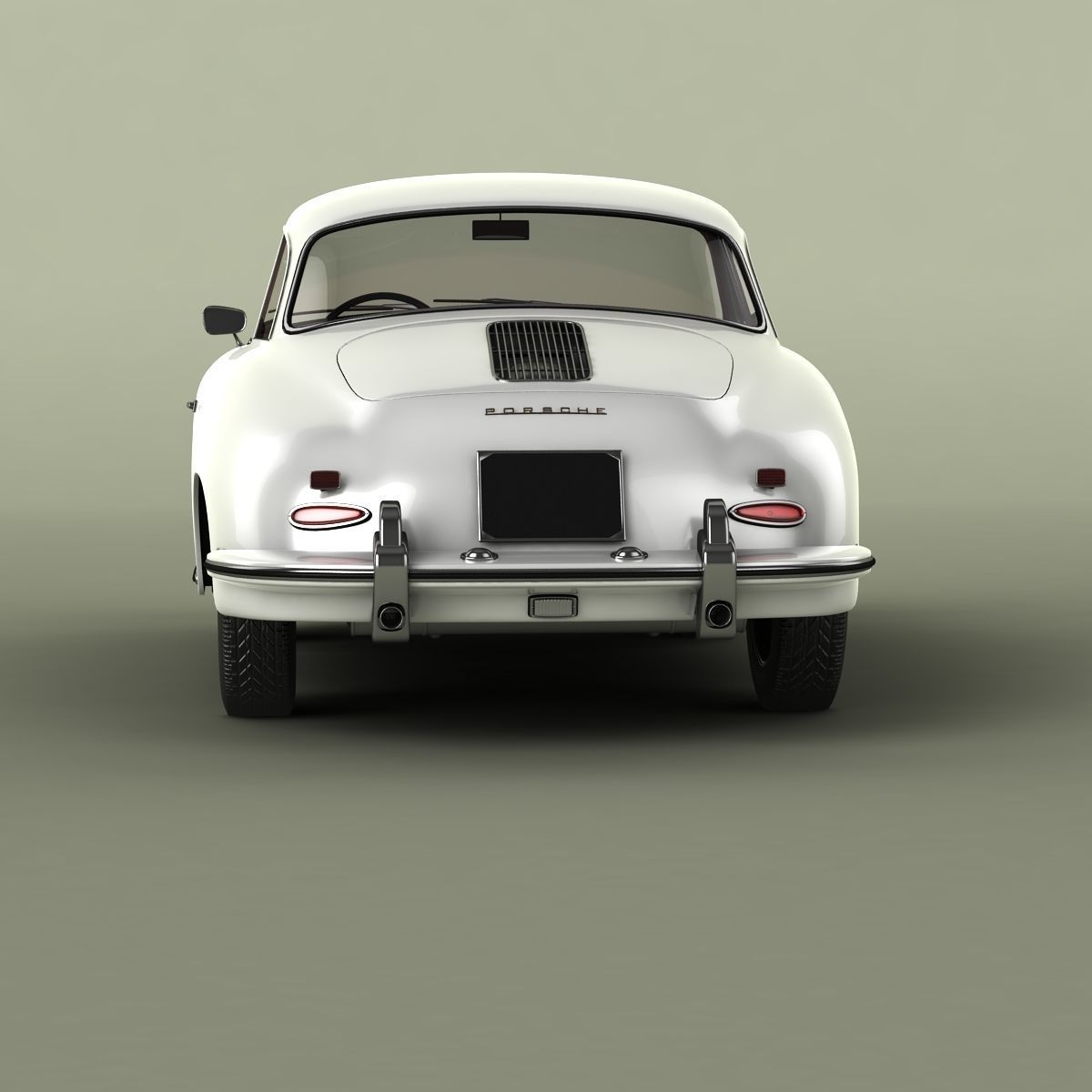 Porsche 356B  Notchback 3D model_3