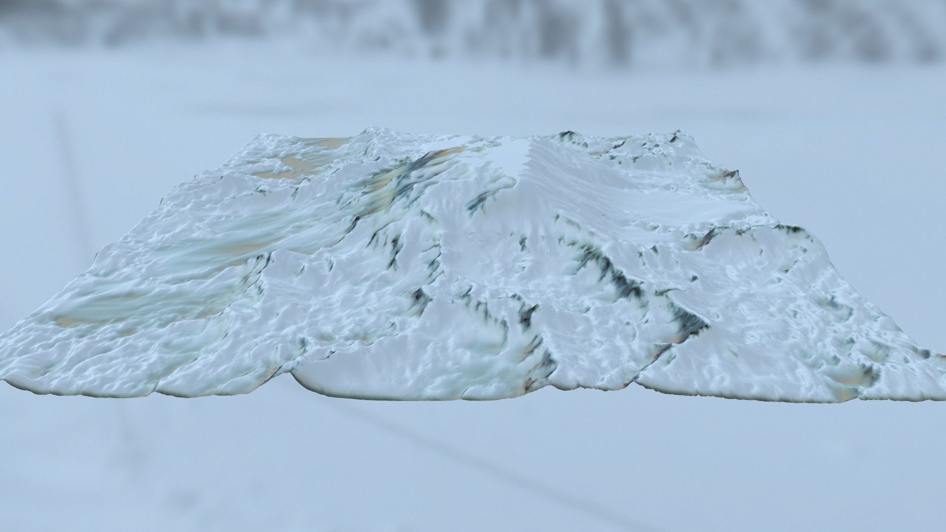 snow terrain 3D model_7