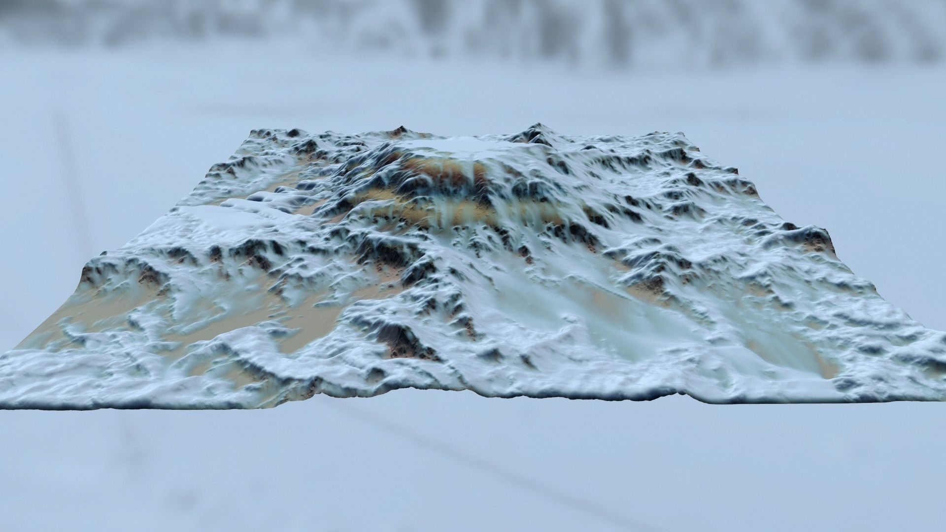 snow terrain 3D model_9