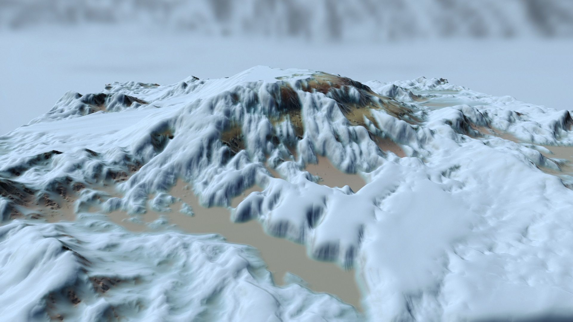 snow terrain 3D model_2