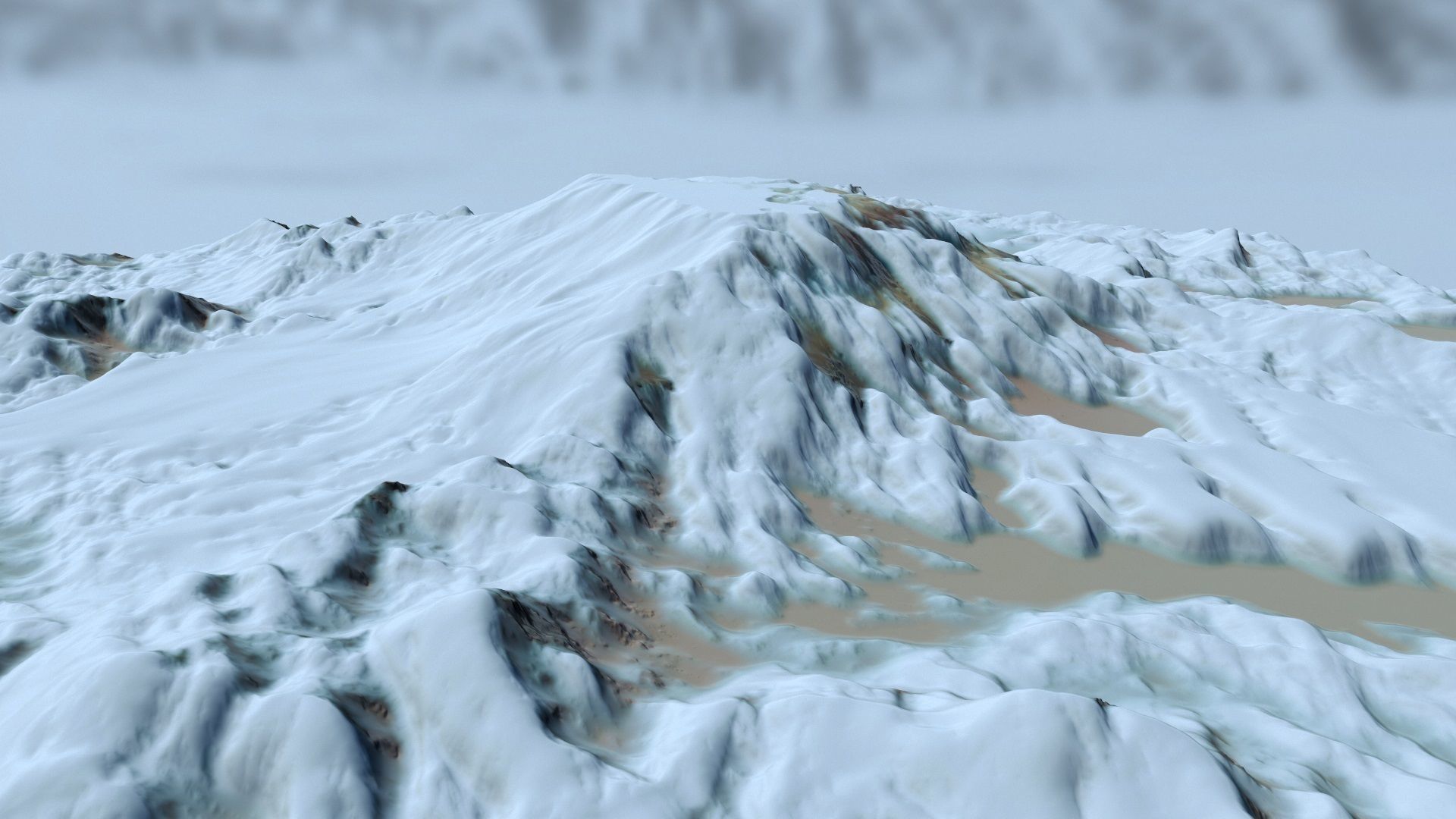snow terrain 3D model_3