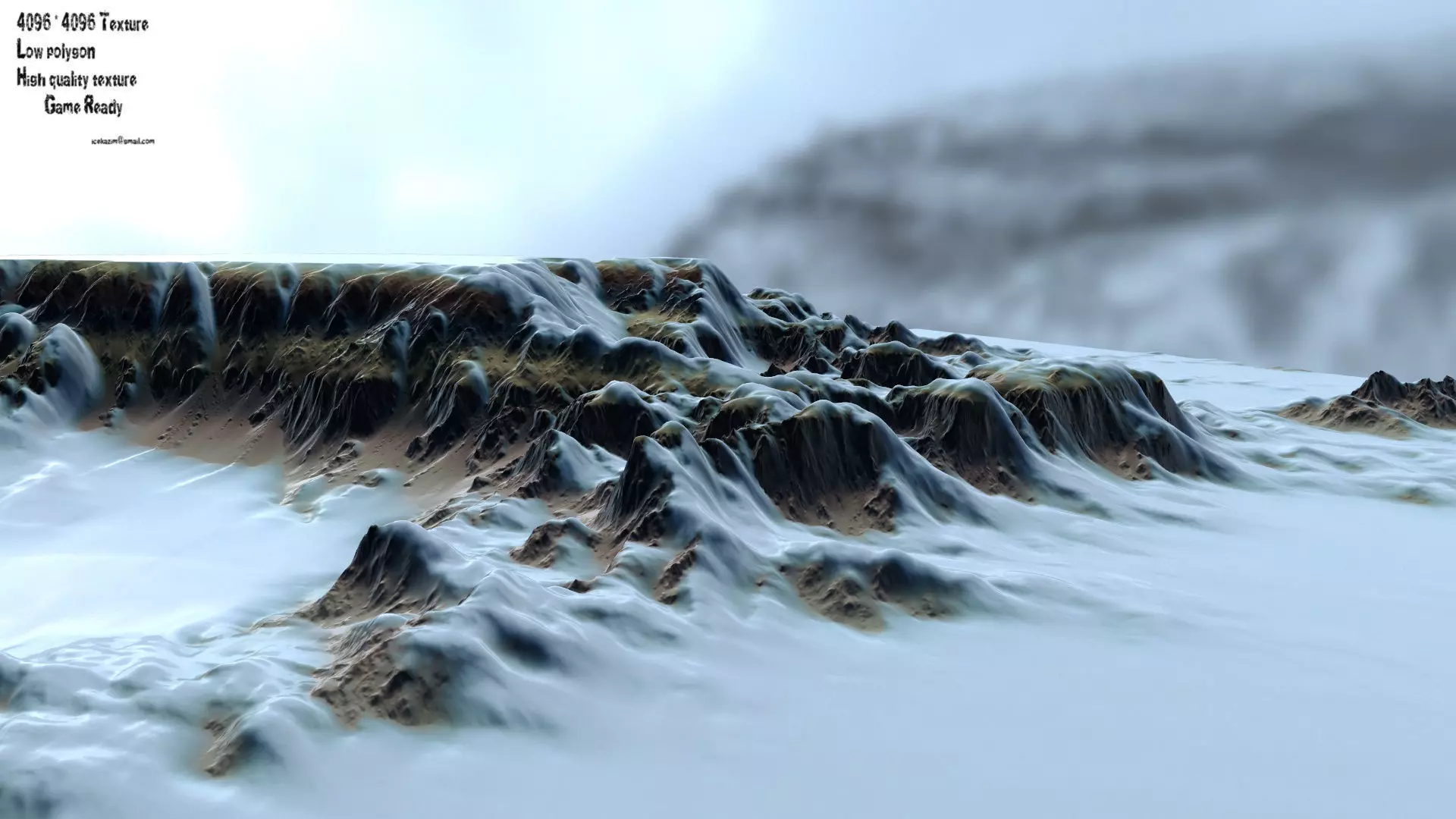 snow terrain 2 3D model