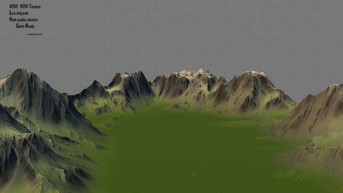 terrain mountain 3D model