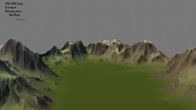 terrain mountain 3D model