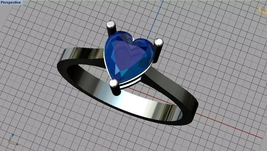 Heart ring Free 3D print model
