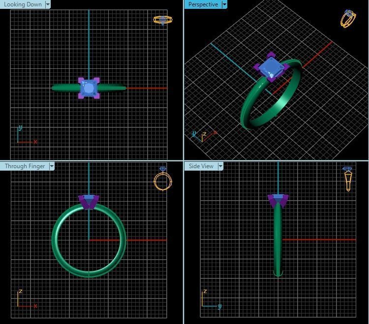 Ring T00716 3D print model_2
