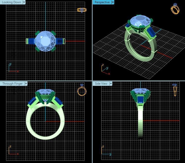 Ring T00719 3D print model_2