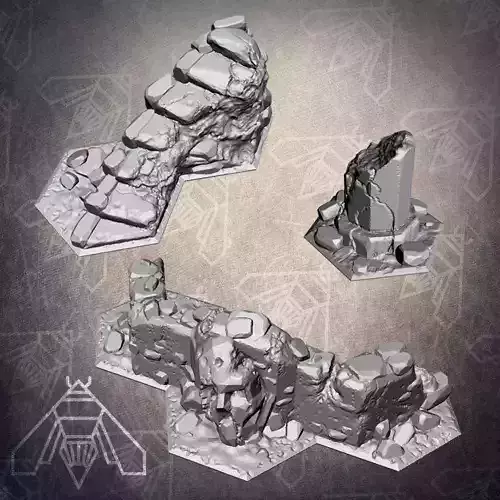 Shadespire Terrain Set 3D print model