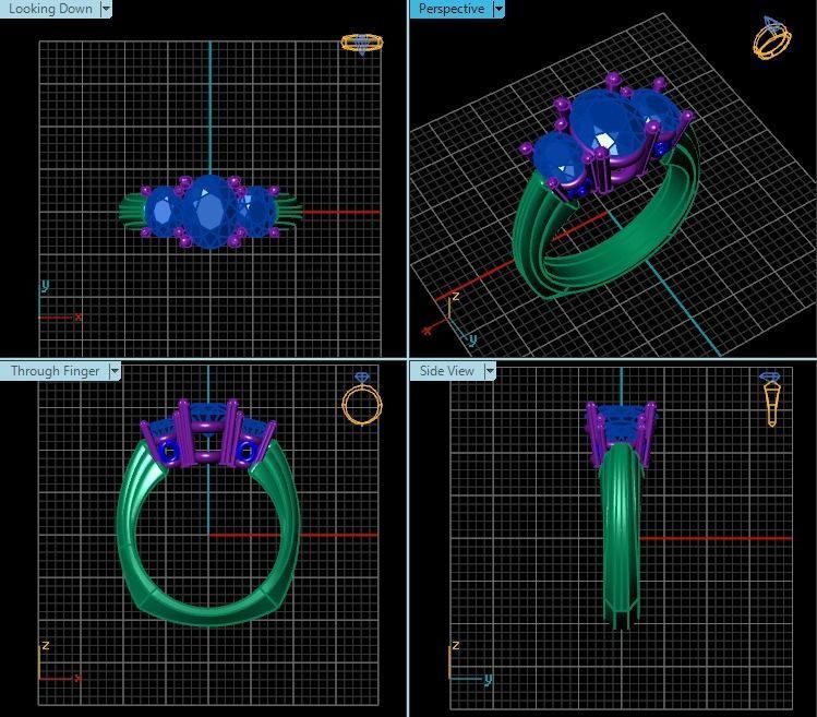 Ring T00721 3D print model_2