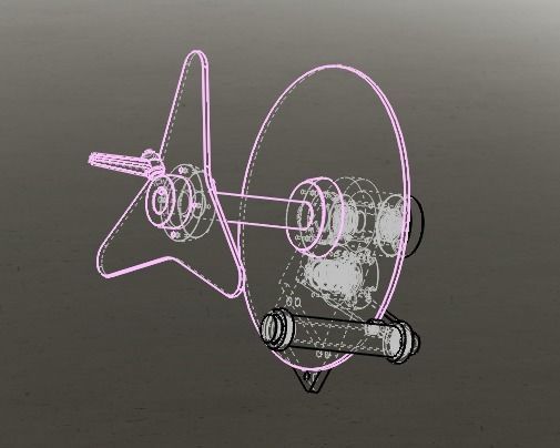 Spring tension system of laminated machine 3D model_8