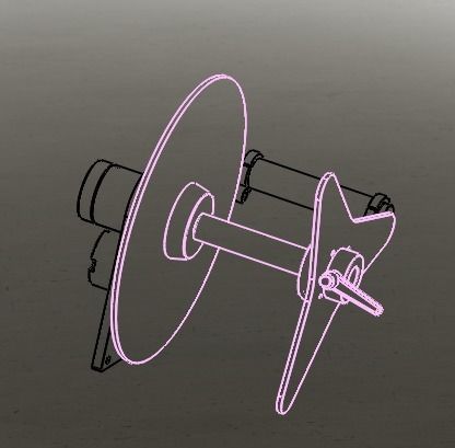 Spring tension system of laminated machine 3D model_5
