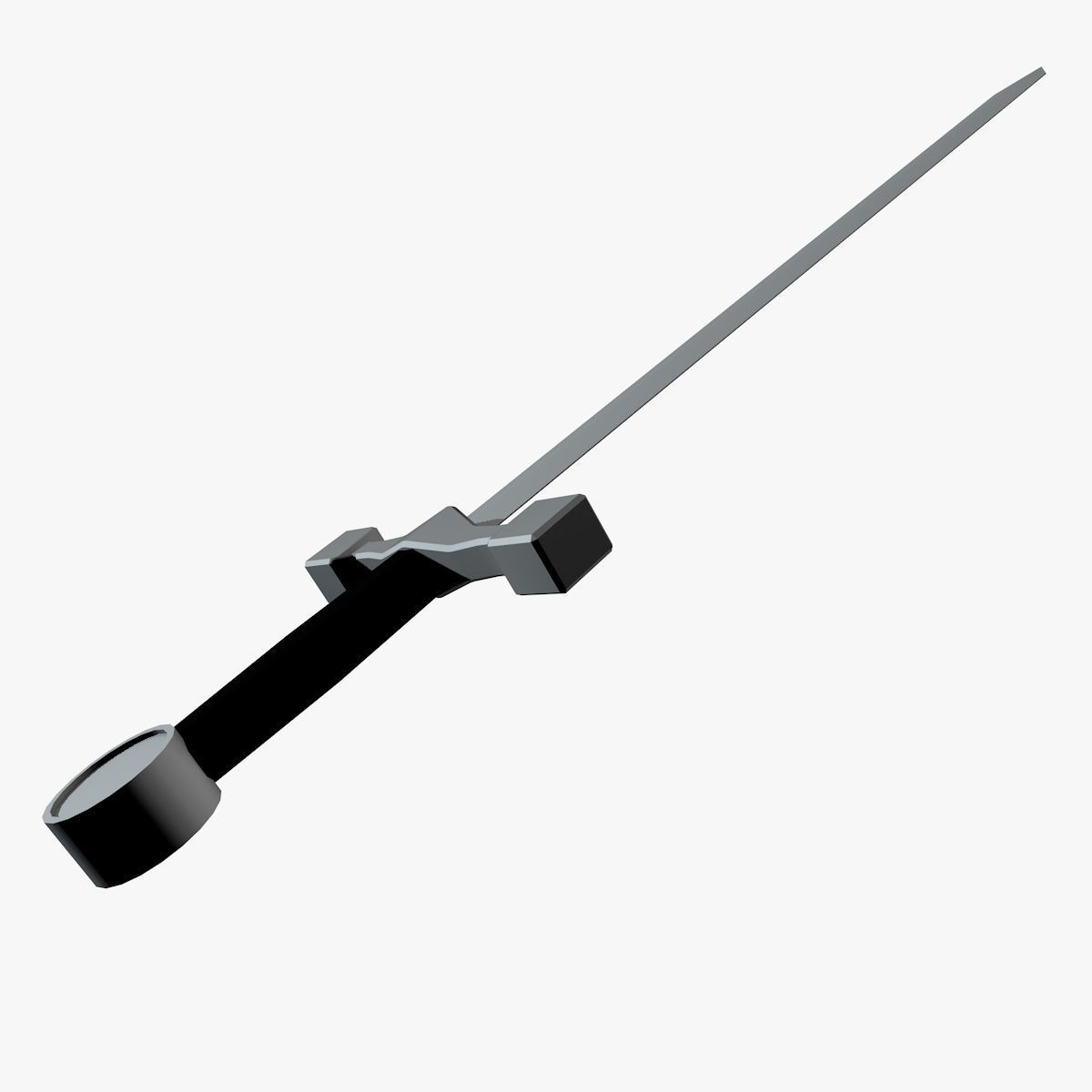 Lowpoly sword Low-poly 3D model_3