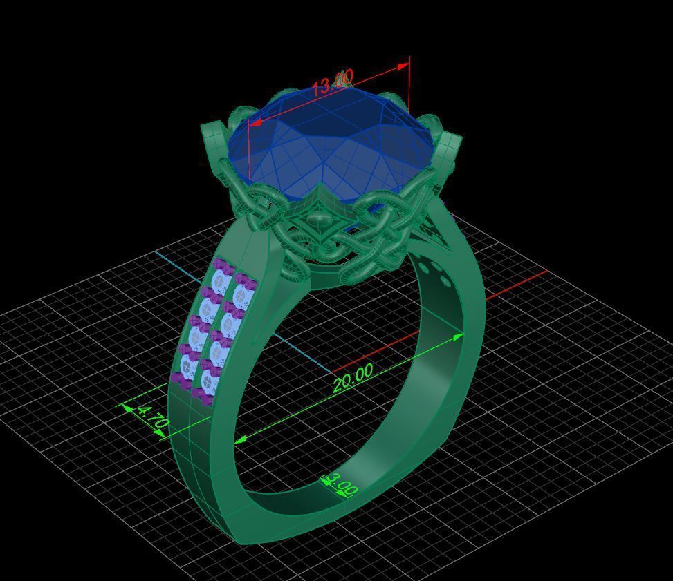 Ring 11 3D print model_3