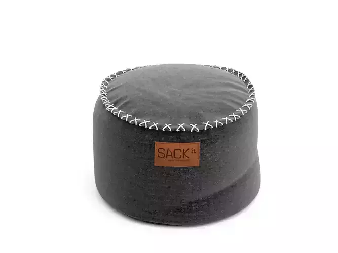 Sack It Drum Pouf Ottoman Beanbag