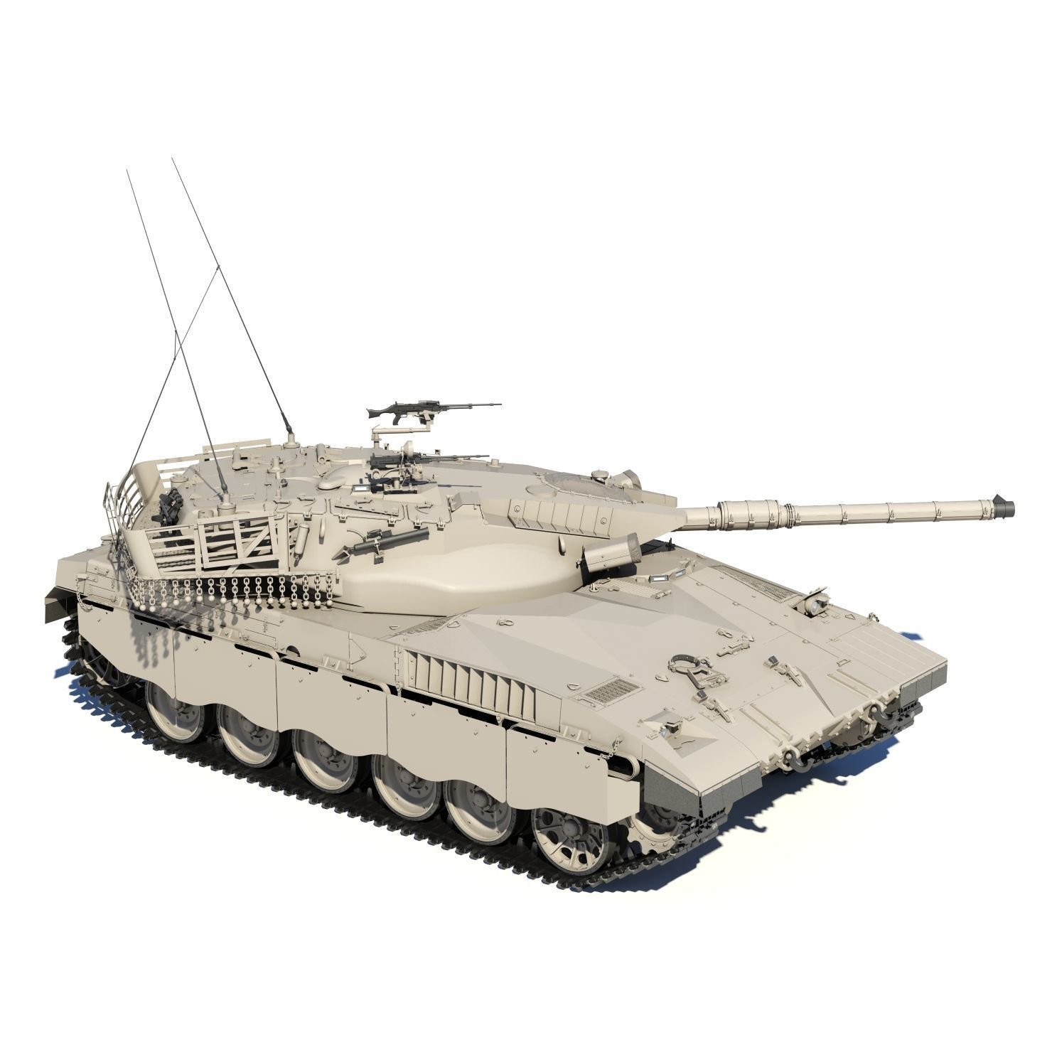 Merkava Battle Tank Mk1B 3D model_14