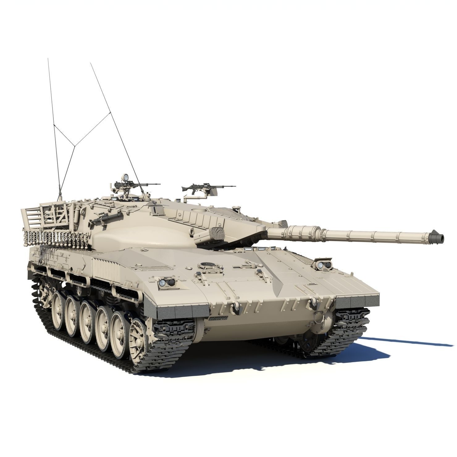 Merkava Battle Tank Mk1B 3D model_4