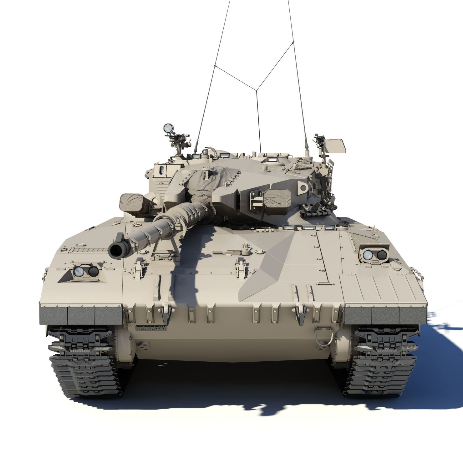 Merkava Battle Tank Mk1B 3D model_3