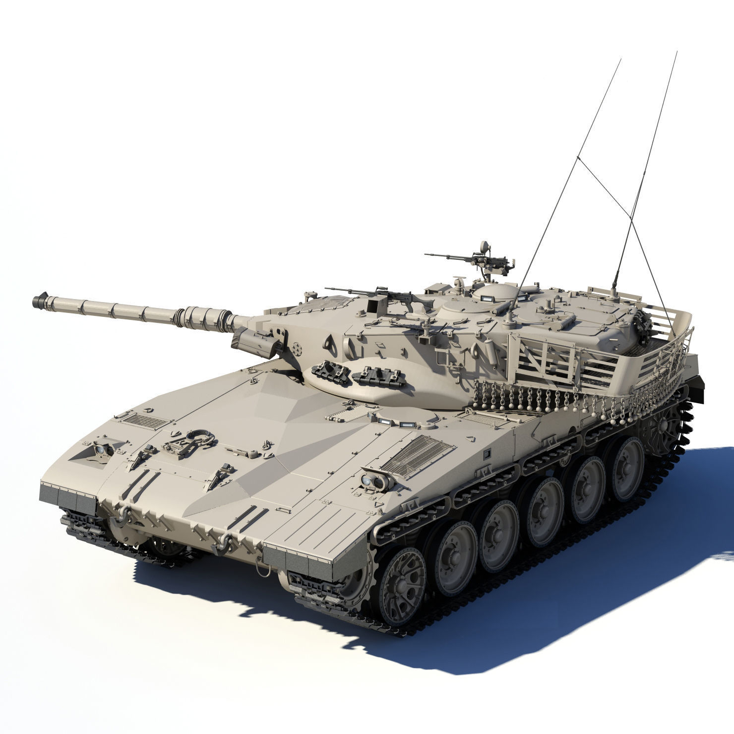 Merkava Battle Tank Mk1B 3D model_15