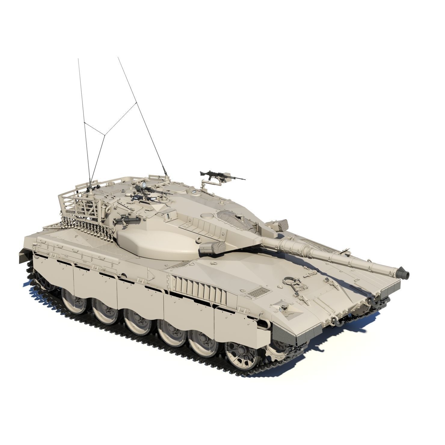 Merkava Battle Tank Mk1B 3D model_13