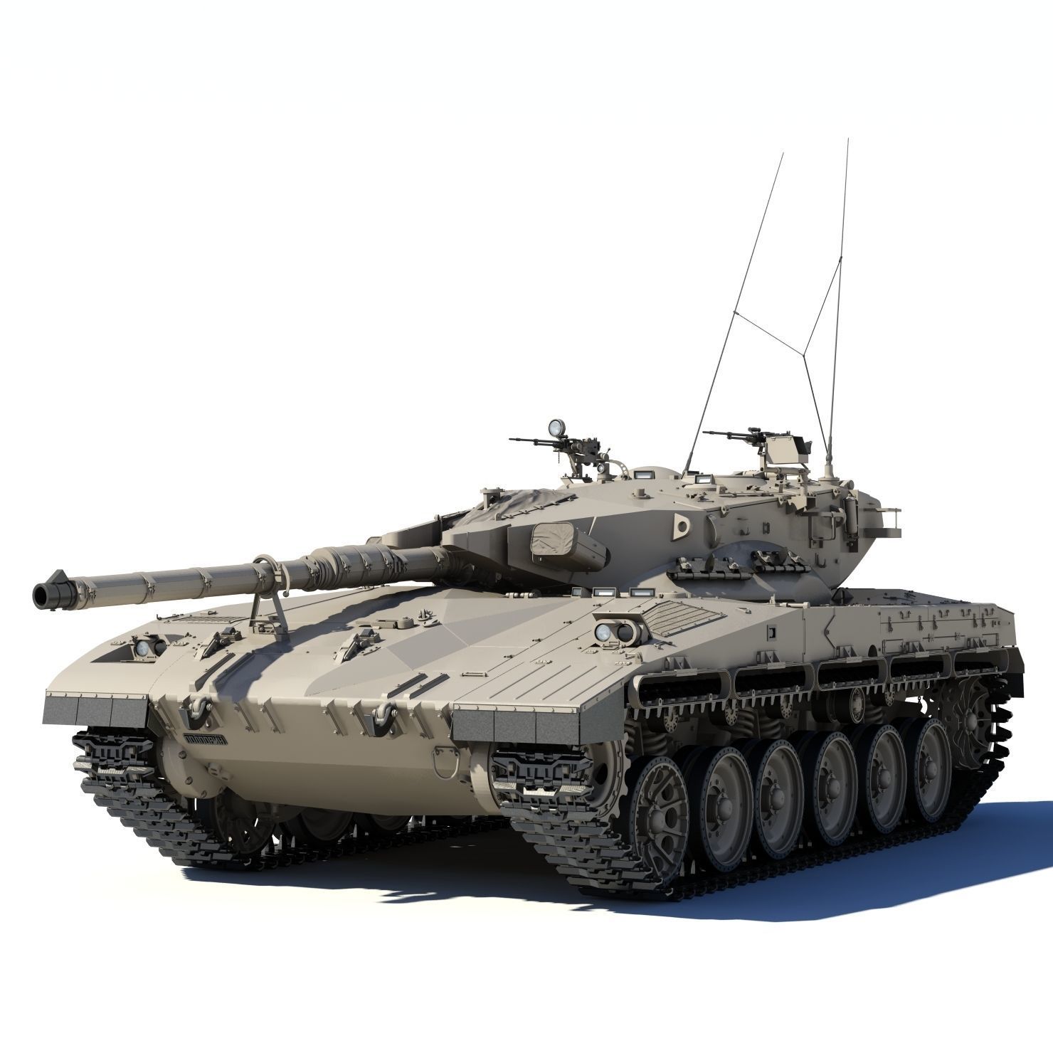 Merkava Battle Tank Mk1B 3D model_2