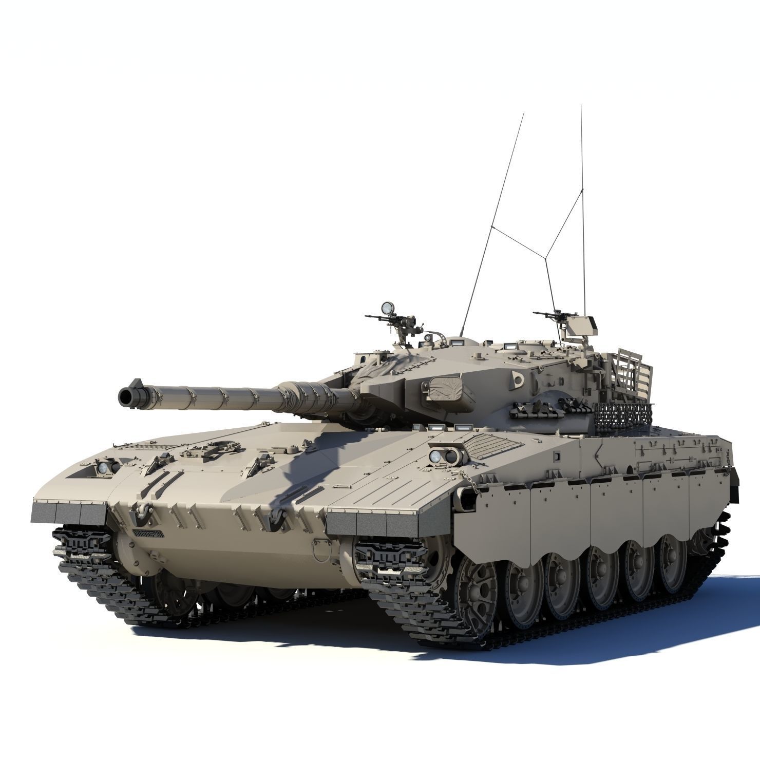 Merkava Battle Tank Mk1B 3D model_1