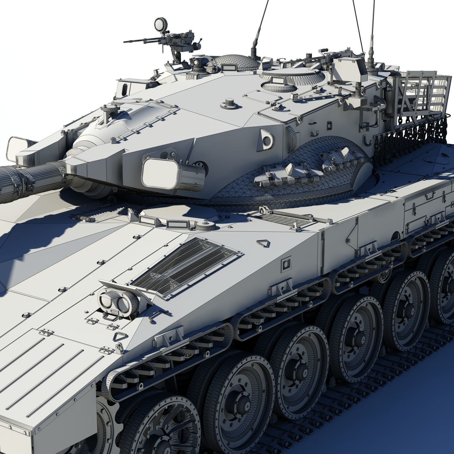 Merkava Battle Tank Mk1B 3D model_17