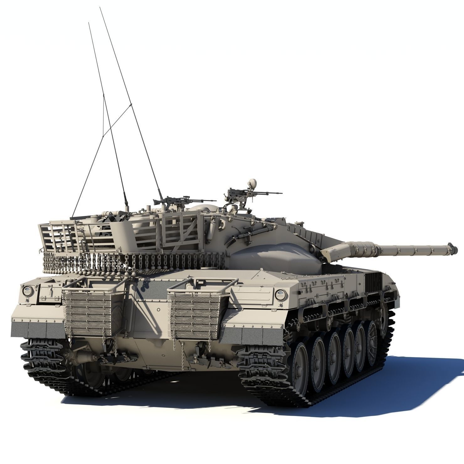 Merkava Battle Tank Mk1B 3D model_10