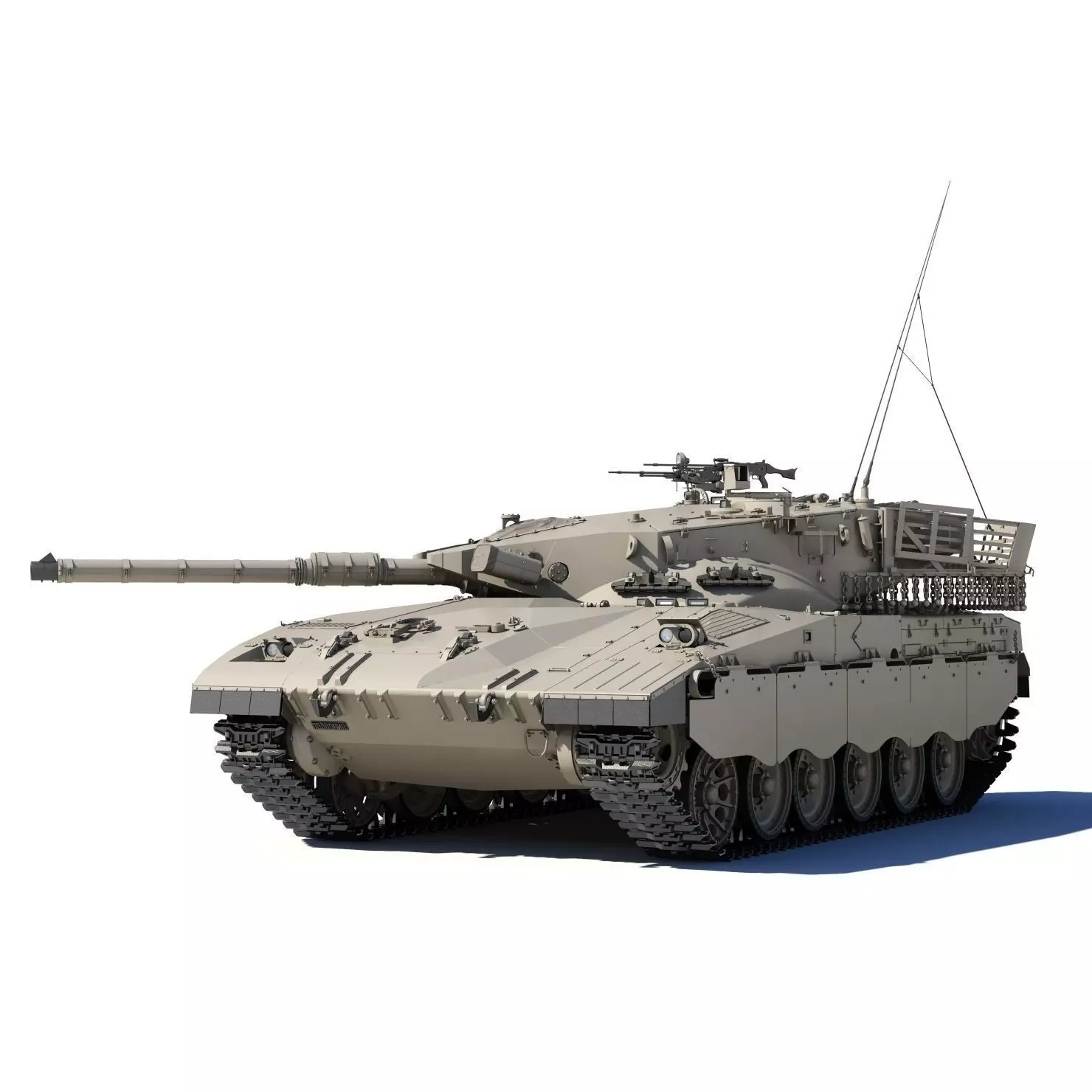 Merkava Battle Tank Mk1B 3D model_0