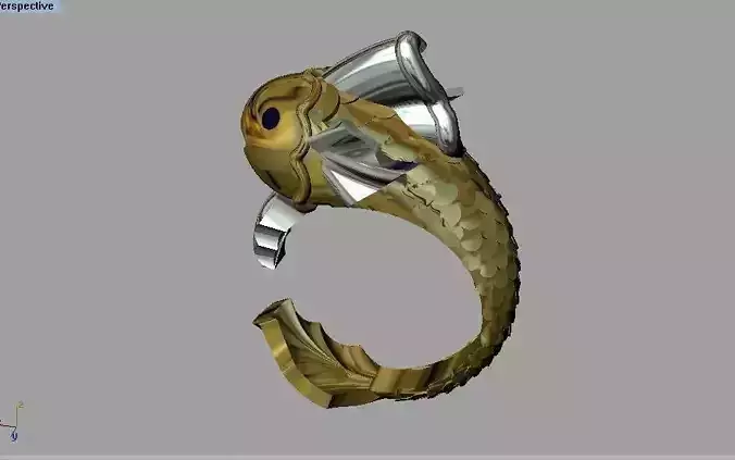 Fish ring 3D print model