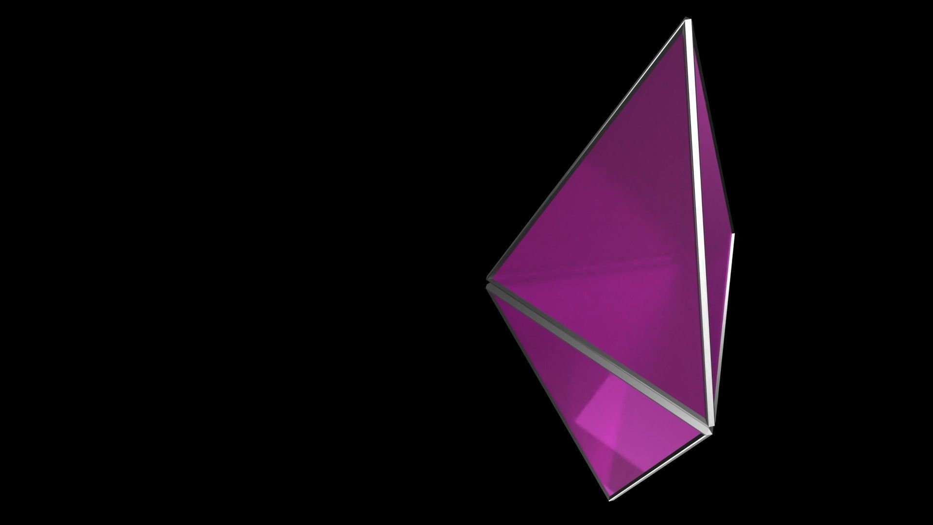 Low poly crystal Low-poly 3D model_1