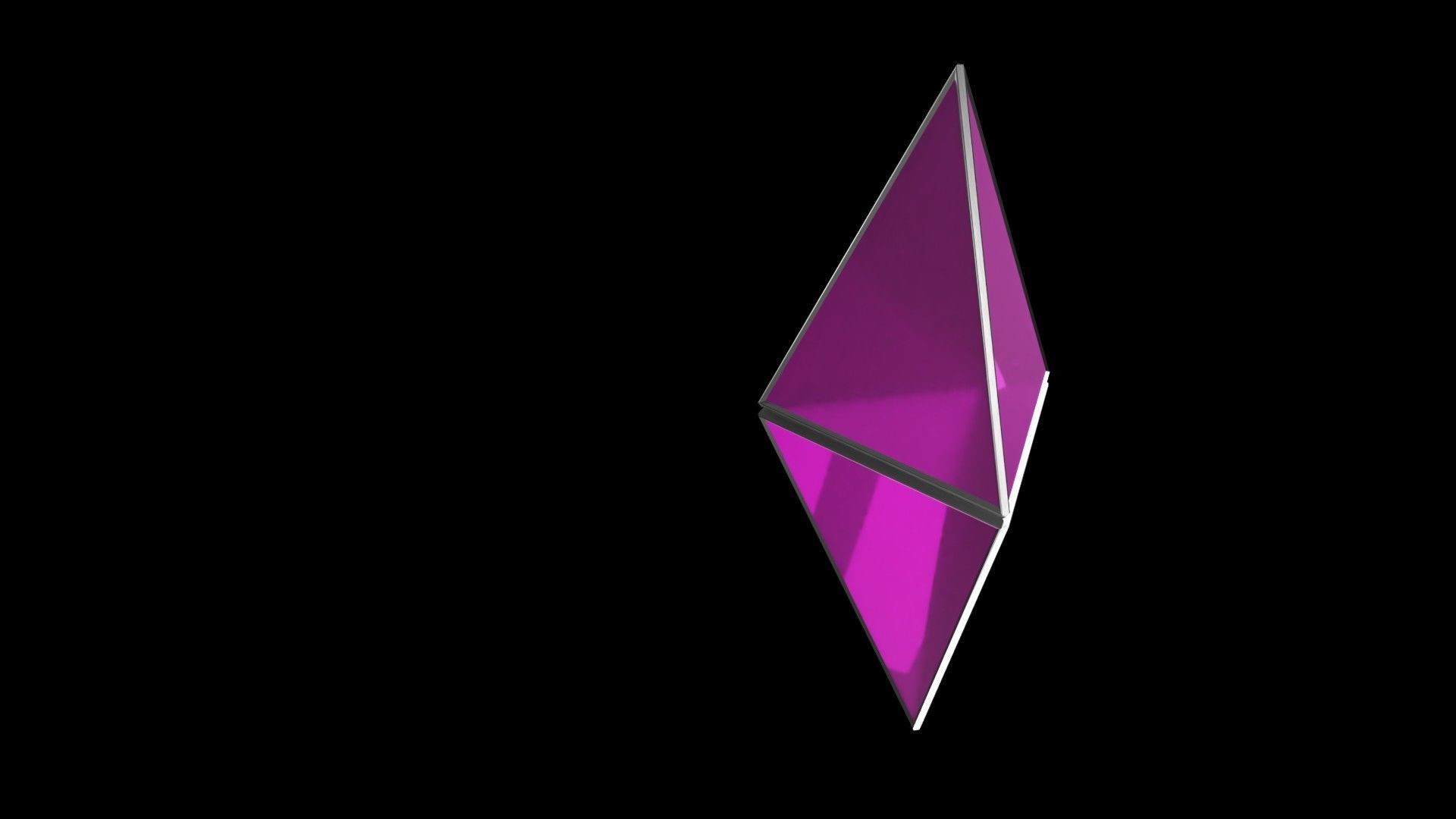Low poly crystal Low-poly 3D model_0