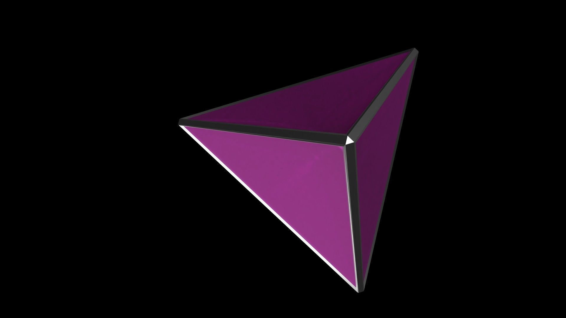 Low poly crystal Low-poly 3D model_3