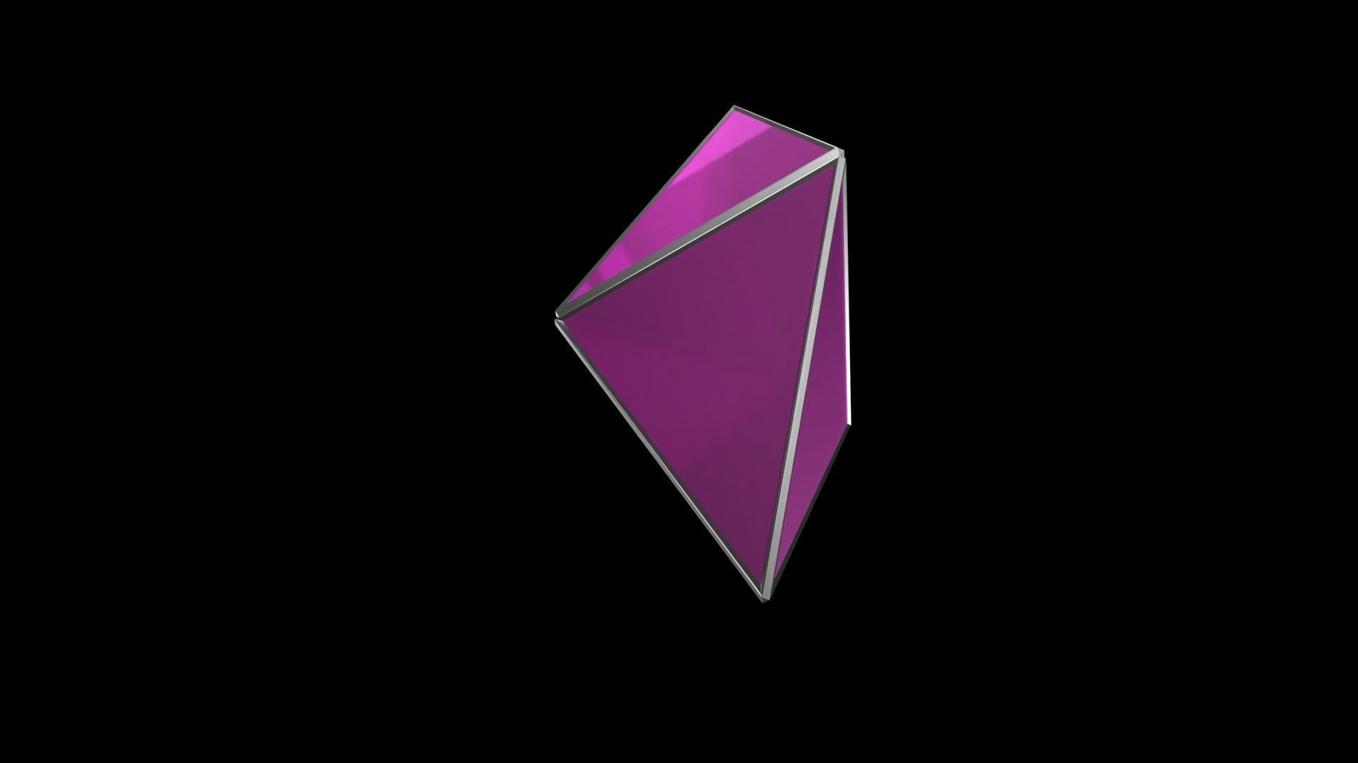 Low poly crystal Low-poly 3D model_4