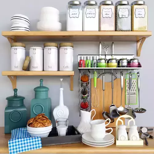 Decorative set for Kitchen 3D model