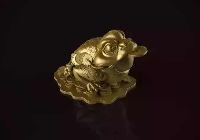 Money frog 3D print model