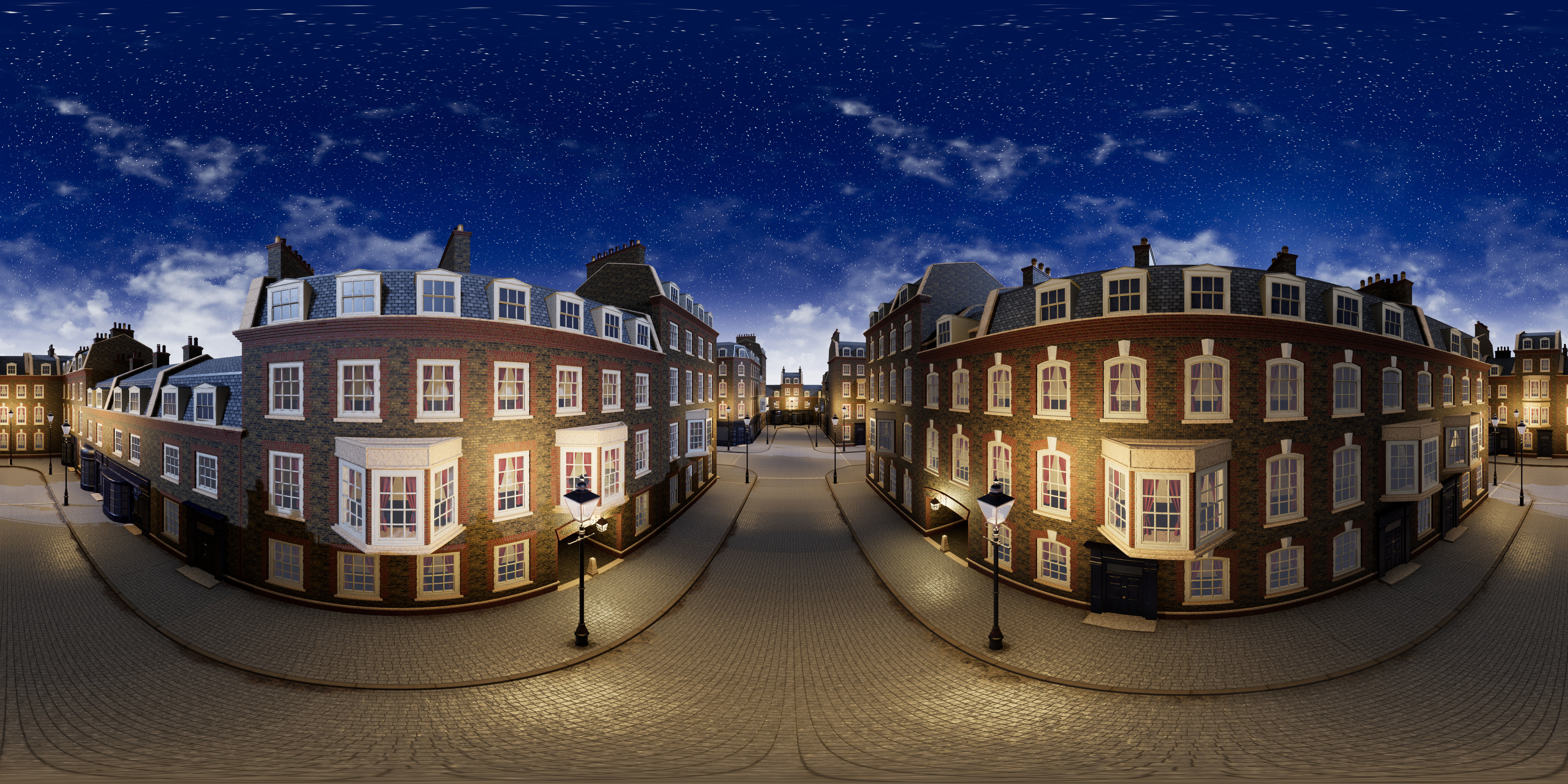 London Street Environment Unreal Engine 4 Low-poly 3D model_6