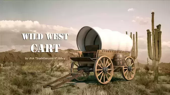Wild West Cart 3D model