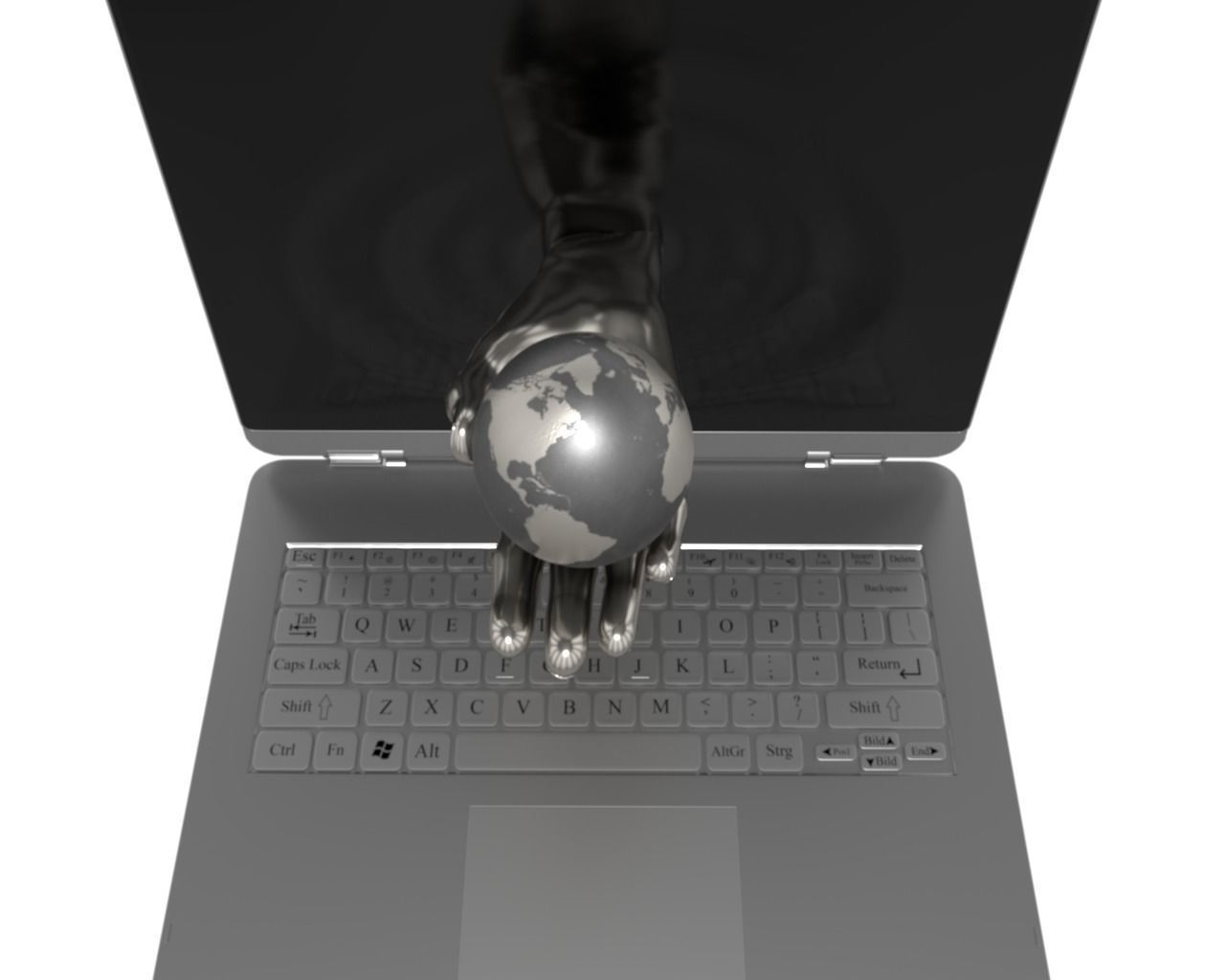 Global Laptop Version 3D model_2