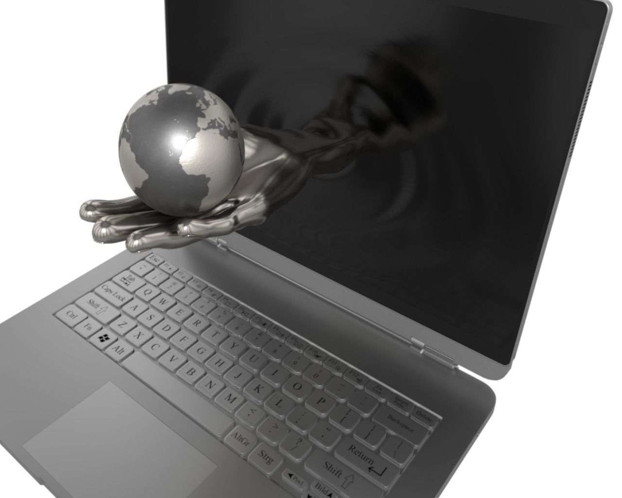 Global Laptop Version 3D model_1