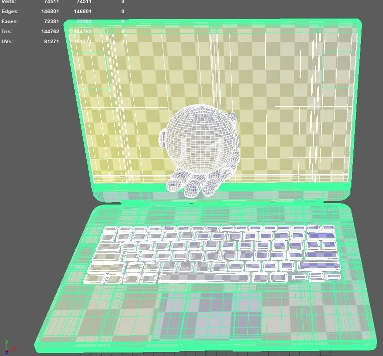 Global Laptop Version 3D model_4